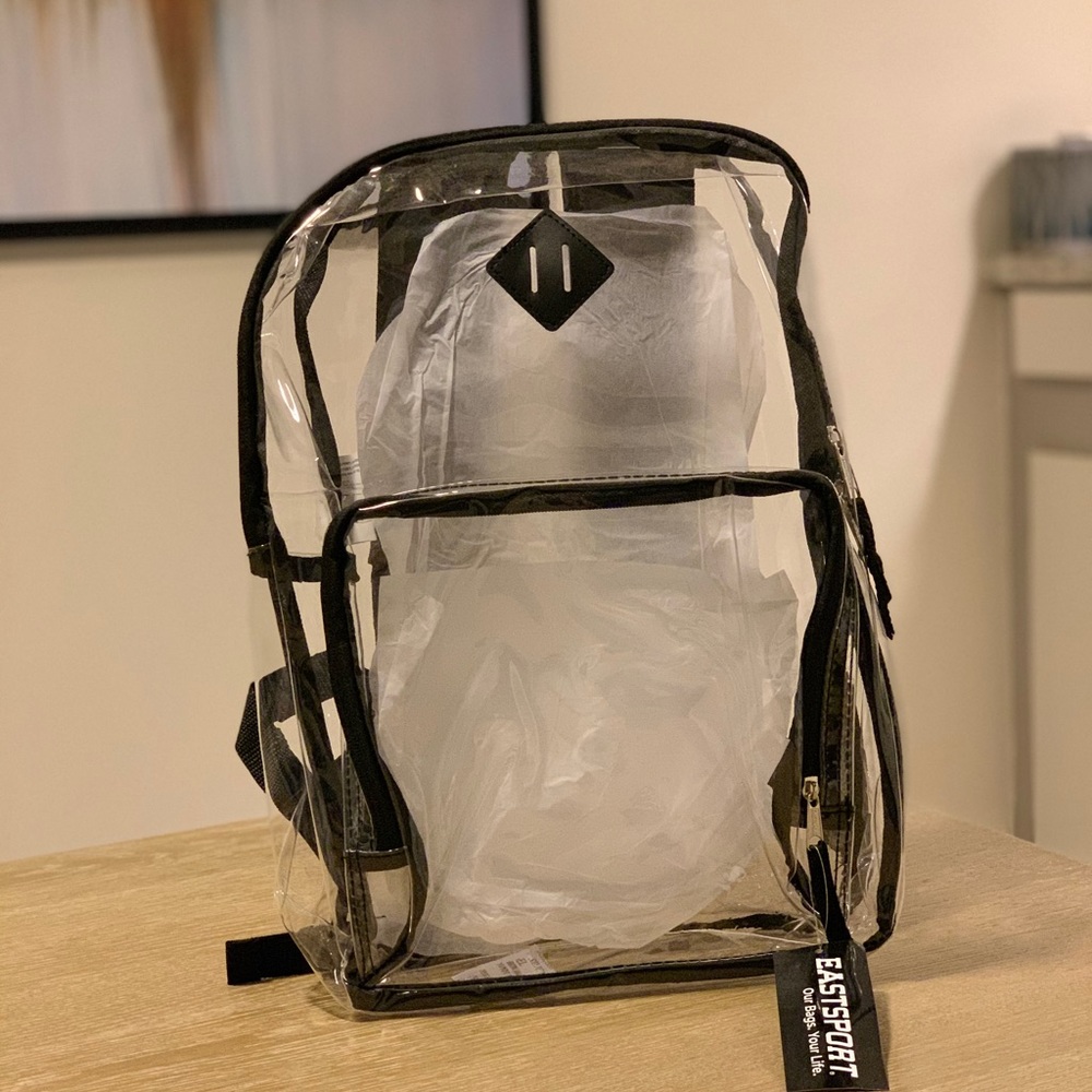 Clear Book Bag.